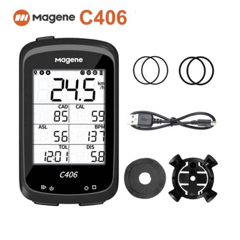 Magene C406 Computer Sepeda dengan GPS Spedometer/Bluethooth