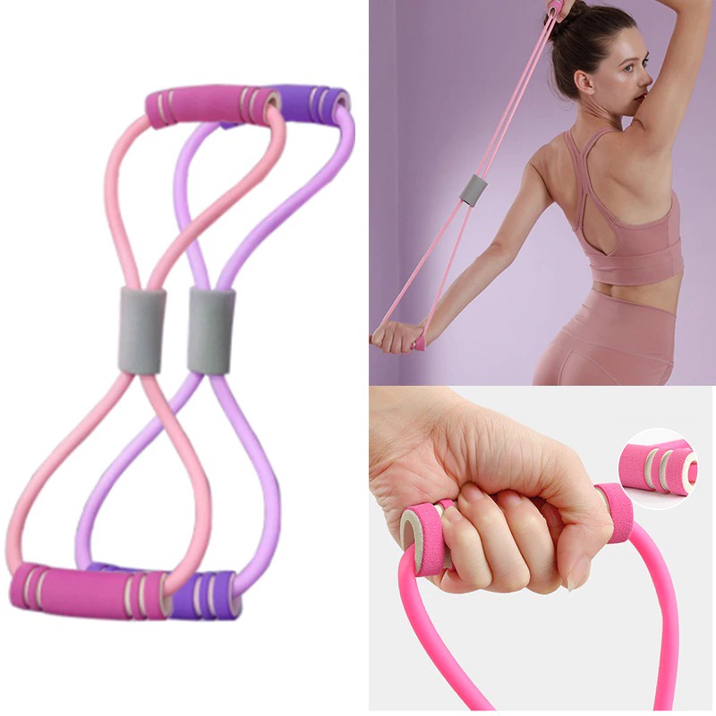 TERBARU JS-8 OlahRaga Dirumah Elastic Band Fitness Alat Gym Tali Elastis Tali elastis yoga