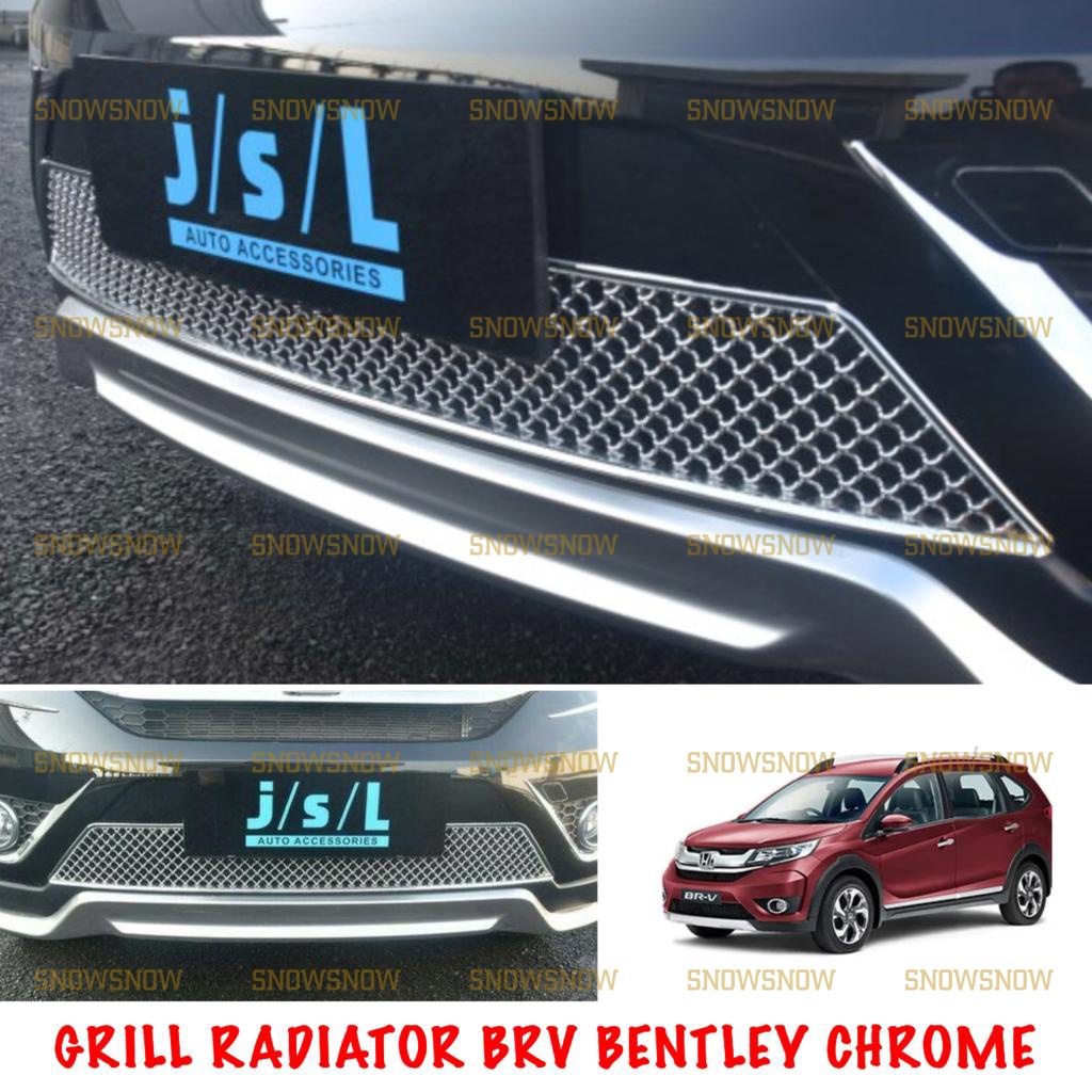 Grill Bumper Depan Radiator BRV 2016 2020 2021 Bentley Chrome