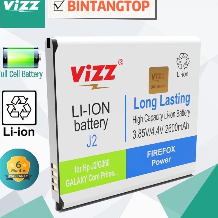 CSZz6Z0--Baterai VIZZ Samsung Galaxy J2 / CORE PRIME / J200/ G360 / Baterai double Power Galaxy J2
