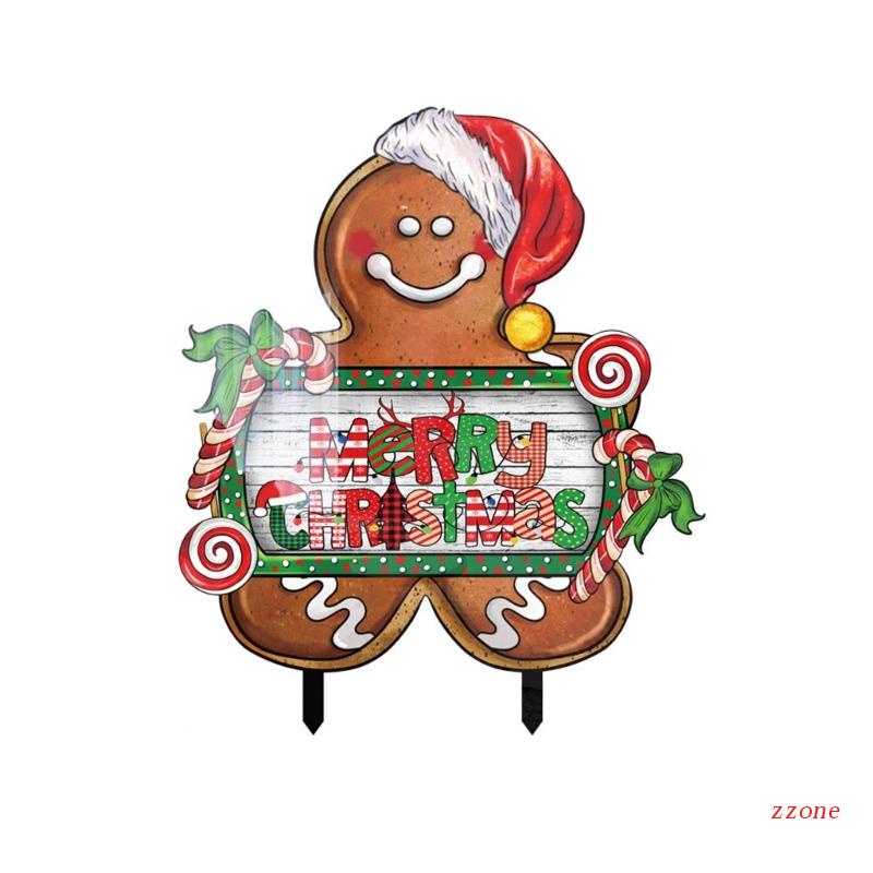 Zzz Hiasan Gantung Bentuk Gingerbread Untuk Dekorasi Taman / Outdoor