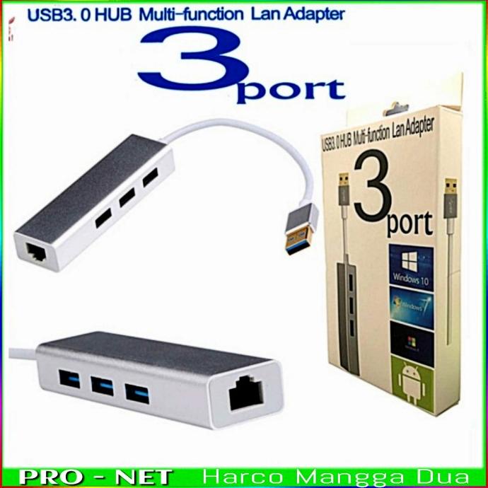 Usb to lan plus hub 3.0 3 port /usb to lan/usb hub 3.0 3 port adapter always ready
