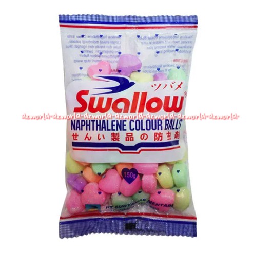 Swallow Kamper Naphthalene 150gr Kampers Untuk Lemari Ataupun Laci Penyimpanan Penghilang Bau Tidak Sedap Swalow Kapur Barus Bulat Kecil Ball Campers Naph thalene Warna Wani Colourfull