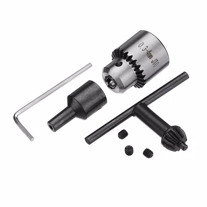 Kepala Bor Mini Drill Chuck As 5mm Clamp Range 0.3-4mm for 775 motor