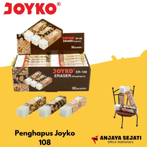 

Eraser / Penghapus Joyko 108 ( Batik ) | Perpack (isi 30pcs)