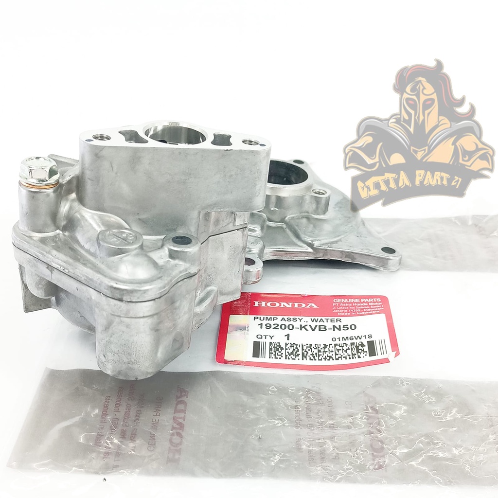 WATER PUMP WATERPUMP ASSY KOMPLIT HONDA AHM KVB KUALITAS ASLI ORIGINAL HONDA AHM PRESISI TODAK BOCOR BAHAN BERKUALITAS POMPA TERATUR BERFUNGSI DENGAN BAIK DAN DIJAMIN AWET VARIO 110 KARBU VARIO 110 TECHNO