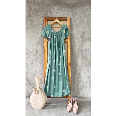 DRESS WANITA DASTER CANTIK DRESS BUNGA DRESS PANJANG PIYAMA KATUN RAYON
