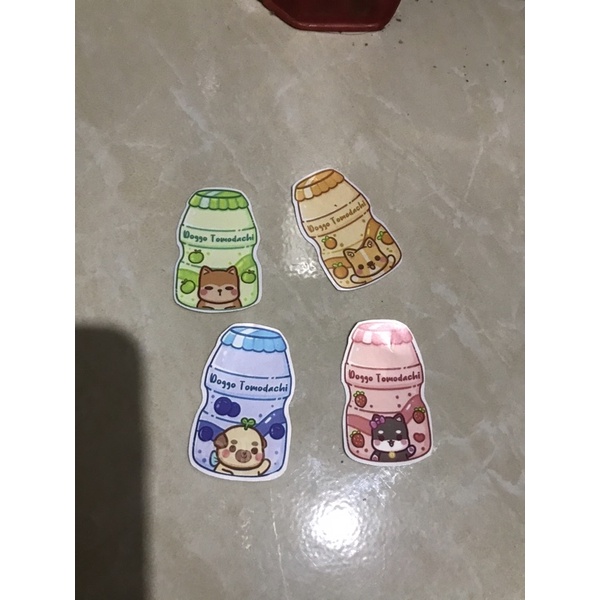 

sticker yakult lucu, scrapbook, DIY Crafting