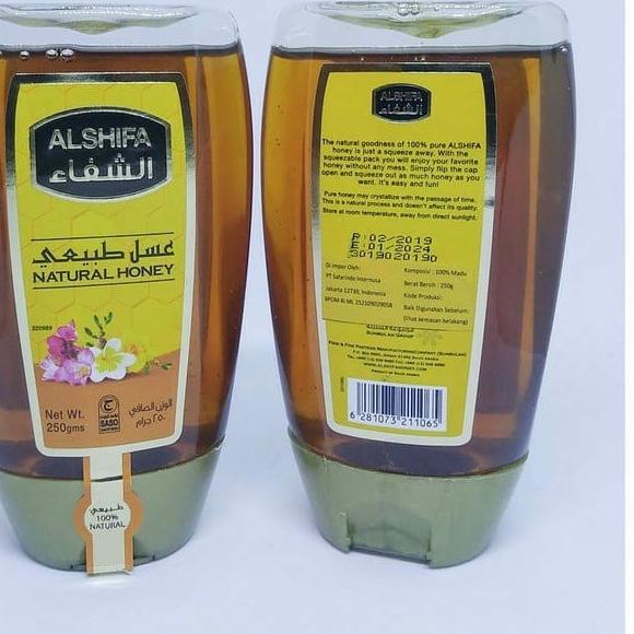 

EXCLUSIVE!Madu Al shifa 250 gram Squeeze / Alshifa Natural Honey Plastik|KD3
