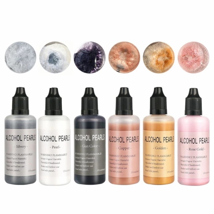 

Jualan Pewarna Resin Cair Metallic Ink Pearl Alcohol Effect Pigment Dye Murah