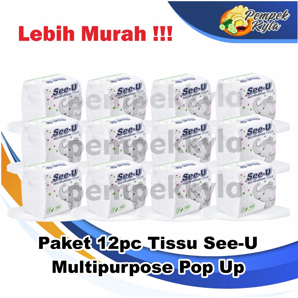 Paket See u pop up 12  pcs / paket see u pop up gajah