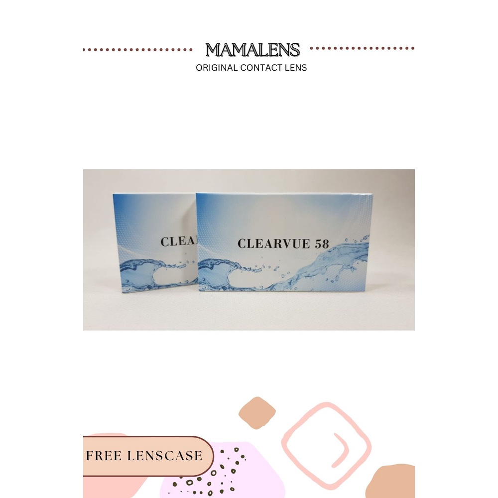 Softlens Bening Clearvue Minus 0.50 SD 15.00 - Free Lenscase