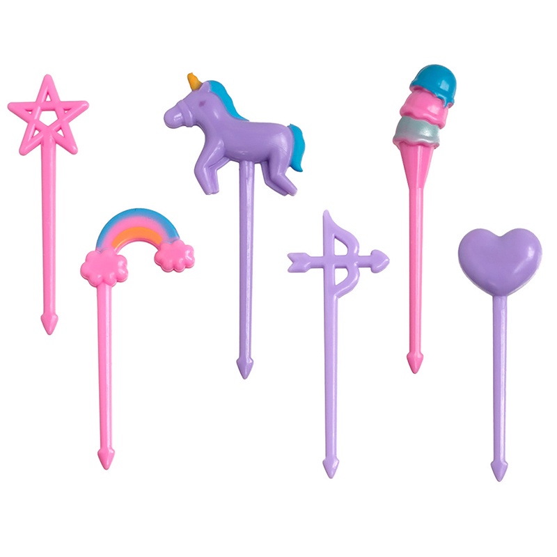 [DEASHOP] GARPU BUAH MODEL UNICORN / DESSERT FORK EYE / GARPU ANAK / HIASAN BEKAL MAKAN ANAK / TUSUKAN BENTO BUAH / CHILDREN FRUIT FORK DECORATION DESSERT TOOTHPICKS