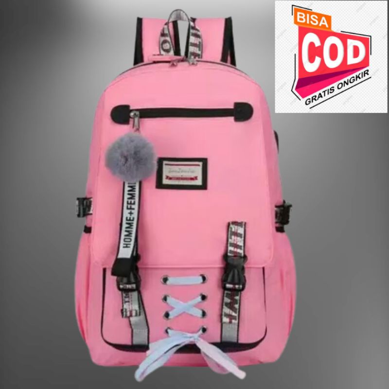 Tas Sekolah Anak Perempuan Sd Smp Sma Backpack Ransel Cowok Cewek Backpack Sekolah Kuliah Ker