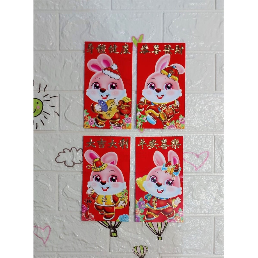 

Angpao Imlek Shio Kelinci Terbaru Termurah Ukuran besar LL2005 | Bahan Kertas Artpaper Agak Tipis Isi 6pcs Tidak Mix Motif