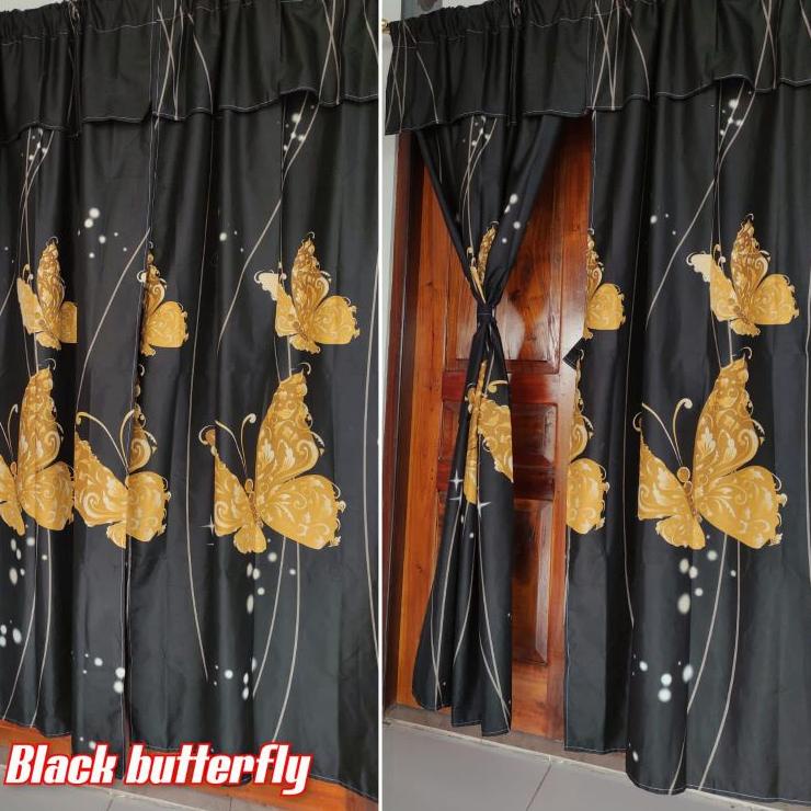 NEW ARRIVAL Gorden Serut Motif murah  Gorden pony pintu gorden serut motif korden murah gorden homem