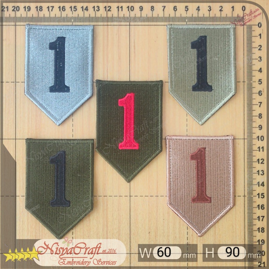 NCEP0101-0041 US ARMY 1st Infantry Division | DIVISION | Shoulder Sleeve Insignia (SSI)  Patch Bordi