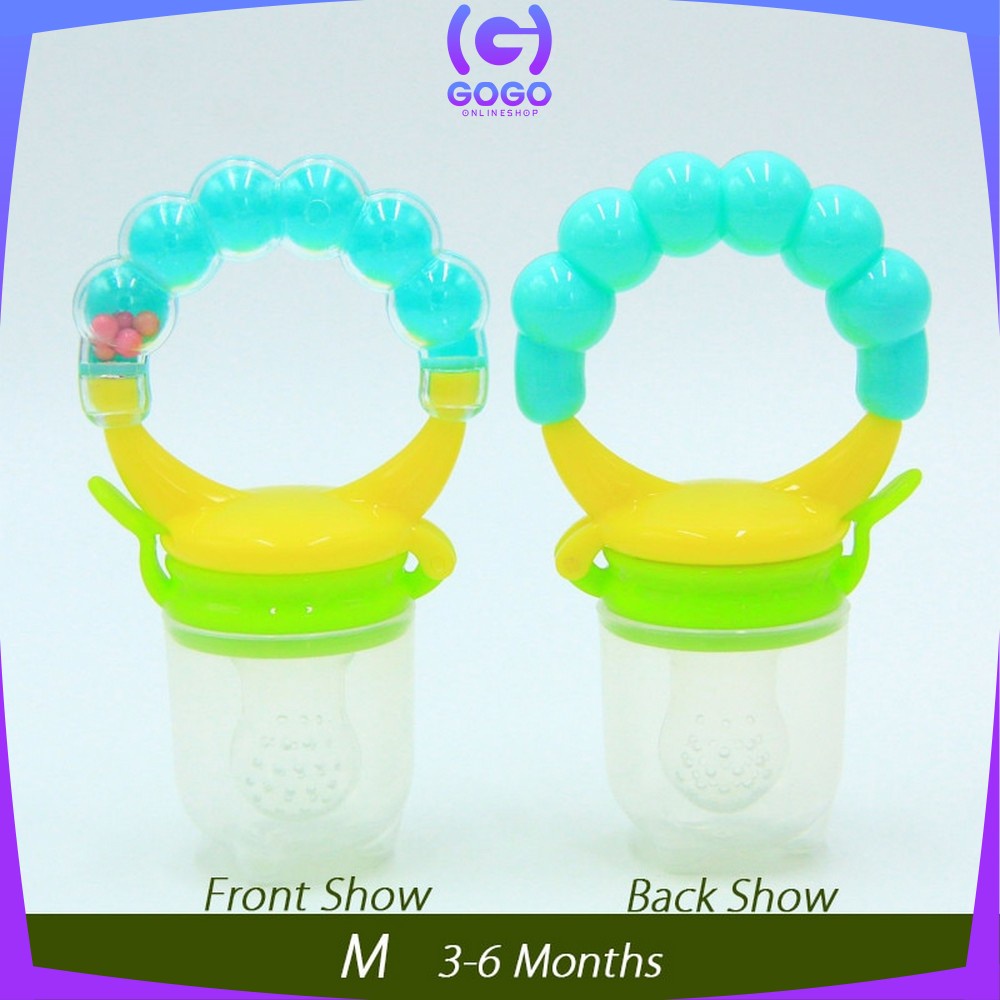GOGO-C44-45 Empeng Dot Buah Anak Bayi Baby Fruit Feeder Rattle Teether Kompeng Pacifier Gigitan Bayi