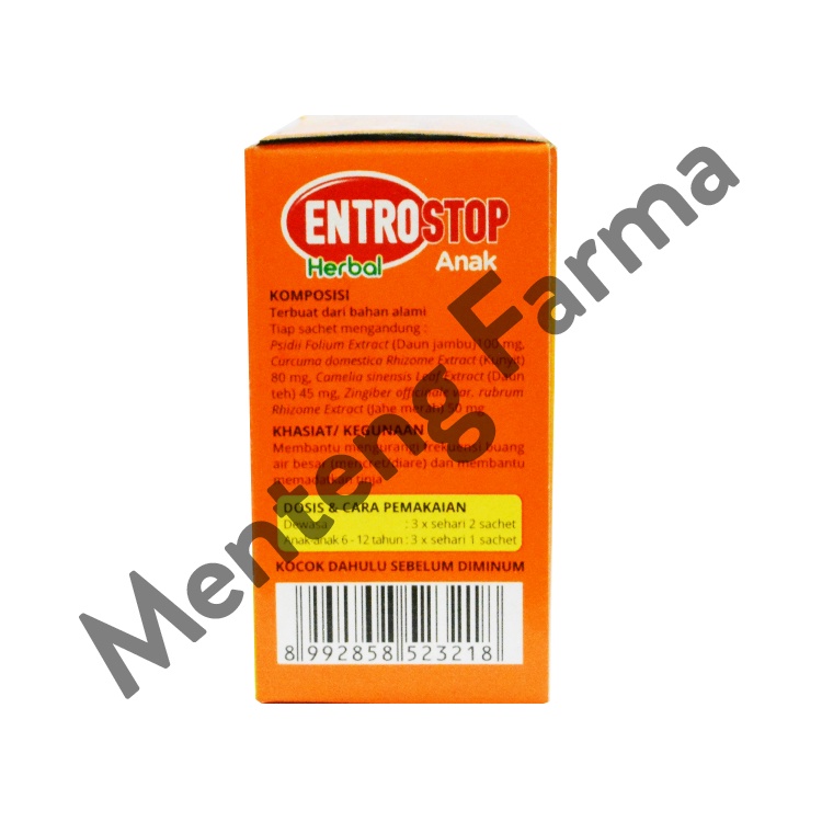 Entrostop Herbal Anak Sachet 10 mL - Sirup Mencret Diare Anak