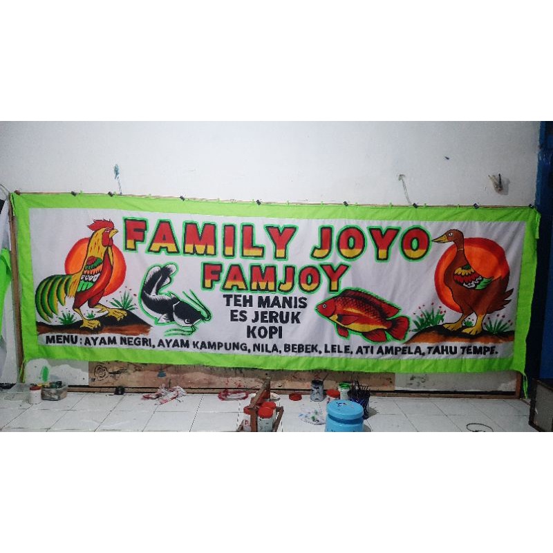 spandukcustom spanduk pecel lele lamongan