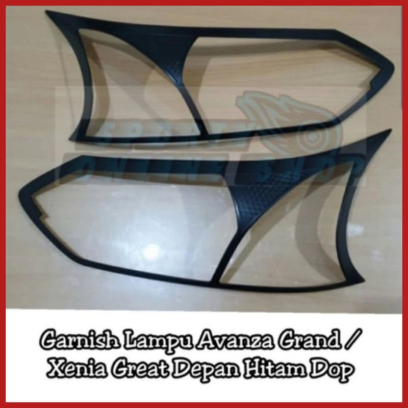 Garnish Lampu Avanza / Xenia 2016, 2017 Hitam Dop