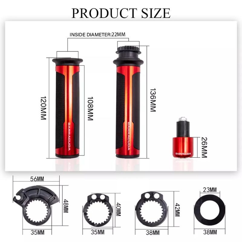 Handgrip Barracuda original Import Made Italy For Universal