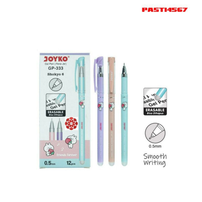 

PULPEN GEL BISA DI HAPUS GP_333 JOYKO@1 lusin