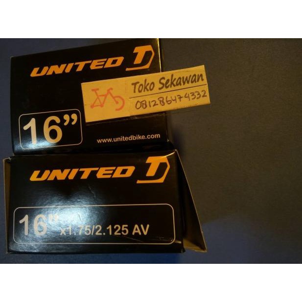 Ban Dalam Sepeda United 16 x 1.95 anak-anak sepeda anak 195