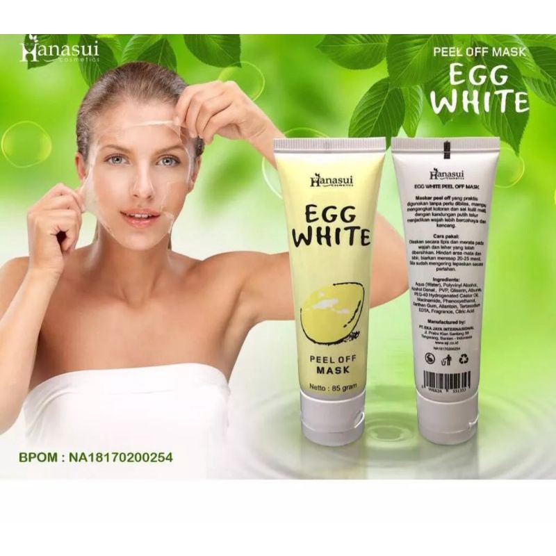 masker hanasui egg white