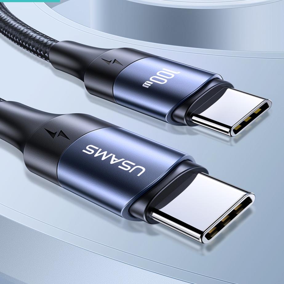 Stok Terbatas USAMS U71 Kabel Data Fast Charging Type C to Type C PD 100W
