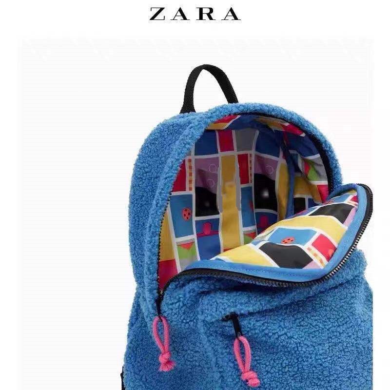 ▤☇∋Sera mengimpor tas wanita ZARA 2021 baru tas sekolah mewah Coco Superman ransel badut hidung merah ransel kartun lucu