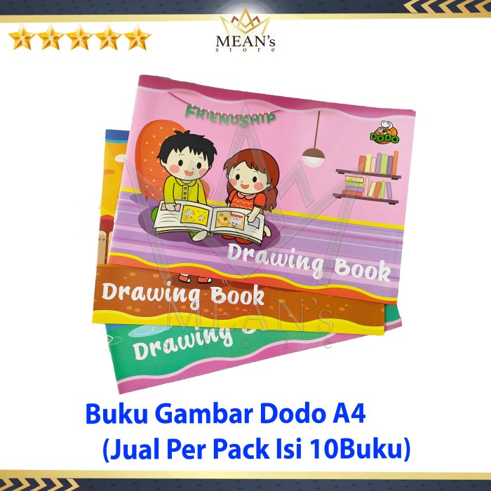 

Berkualitas Buku Gambar Dodo Ukuran A4 / Drawing Book A4 / Buku Gambar Anak Terlaris