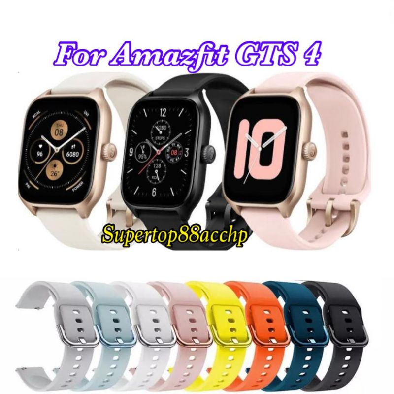 Strap Amazfit GTS 4 / GTS 4 Mini Tali Jam Tangan Rubber Colorful Buckle Model Active