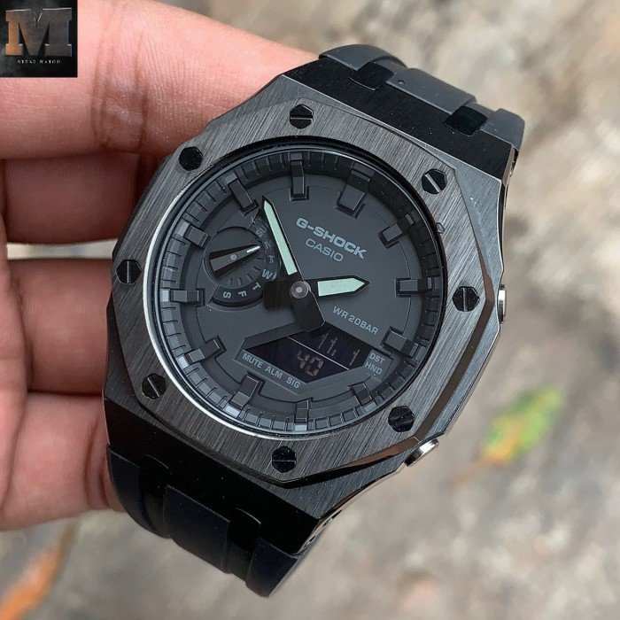 Original Casio G Shock GA2100  & Garansi Full Black