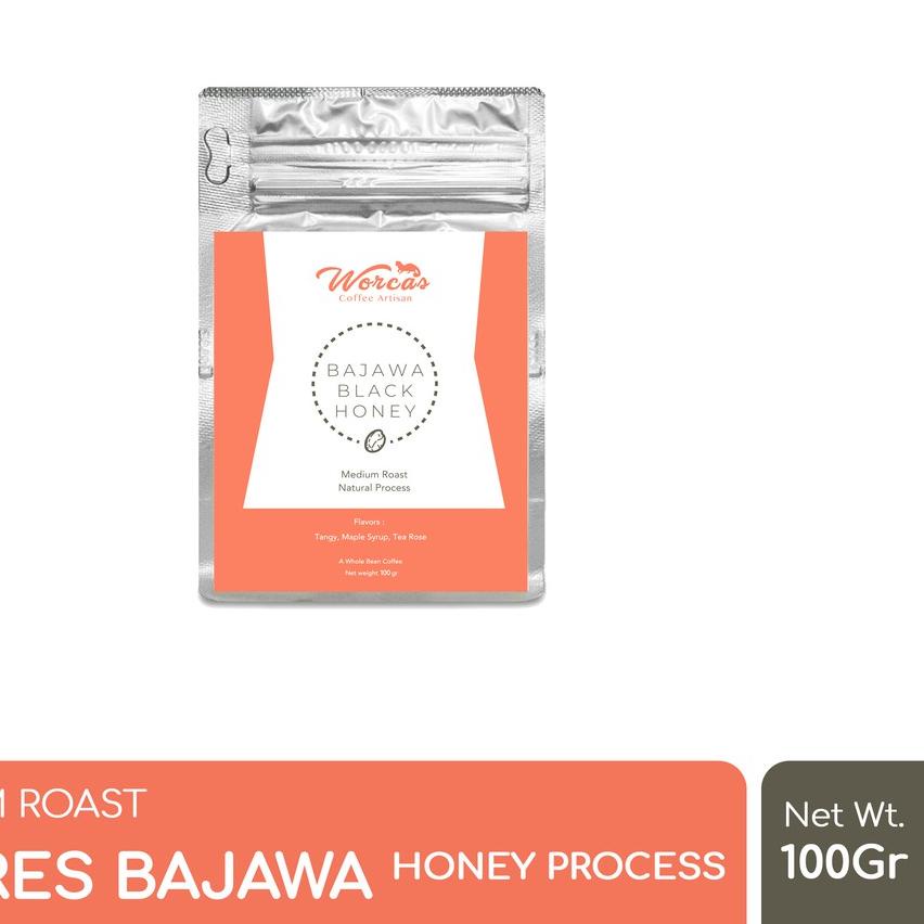 

BAYAR DITEMPAT✔️WORCAS Kopi Arabika Flores Bajawa Honey Process 100 Gram - Medium Roast|KD8