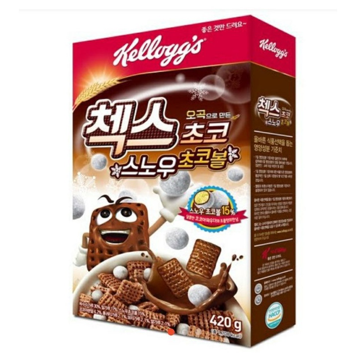 

Kellogg's Cheeks Chocolate Snow Ball Cereal 420gr