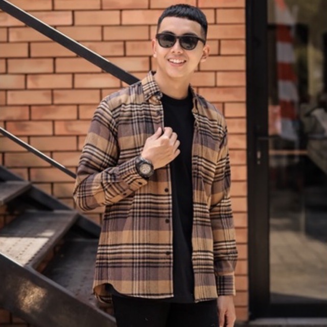 Reggo Kemeja Flanel Pria Filo