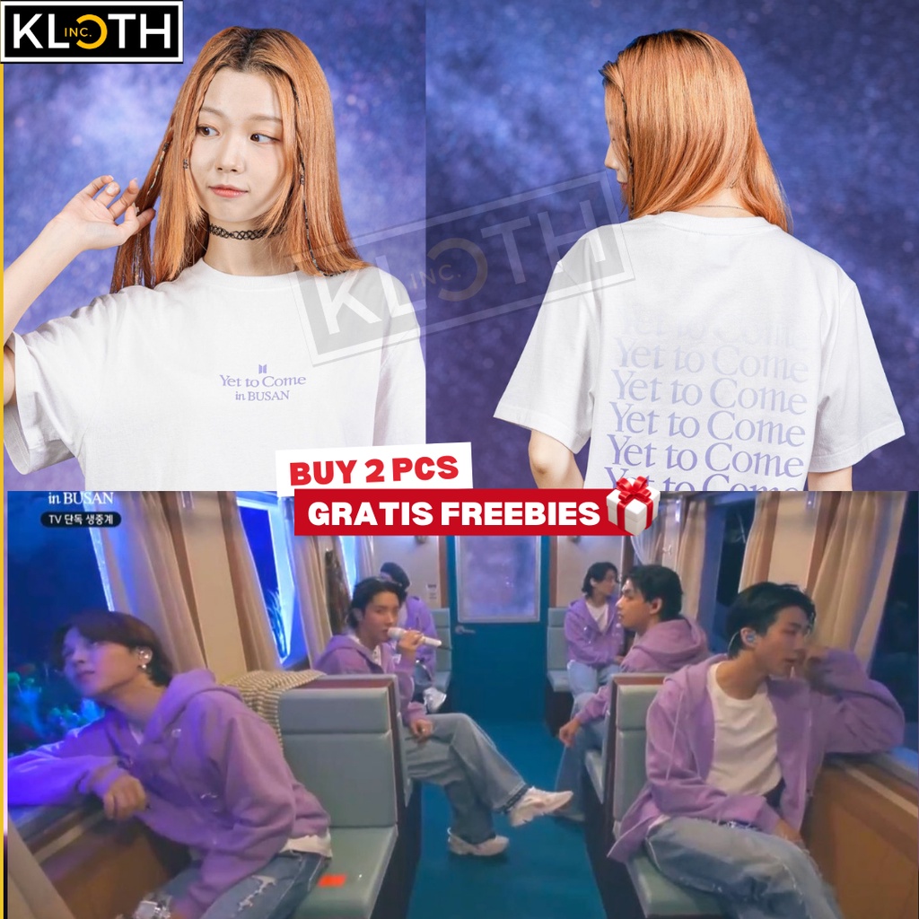 [BTS] Kaos BTS Busan Yet to Come Cotton 24s Premium Bisa Upgrade Lengan Panjang