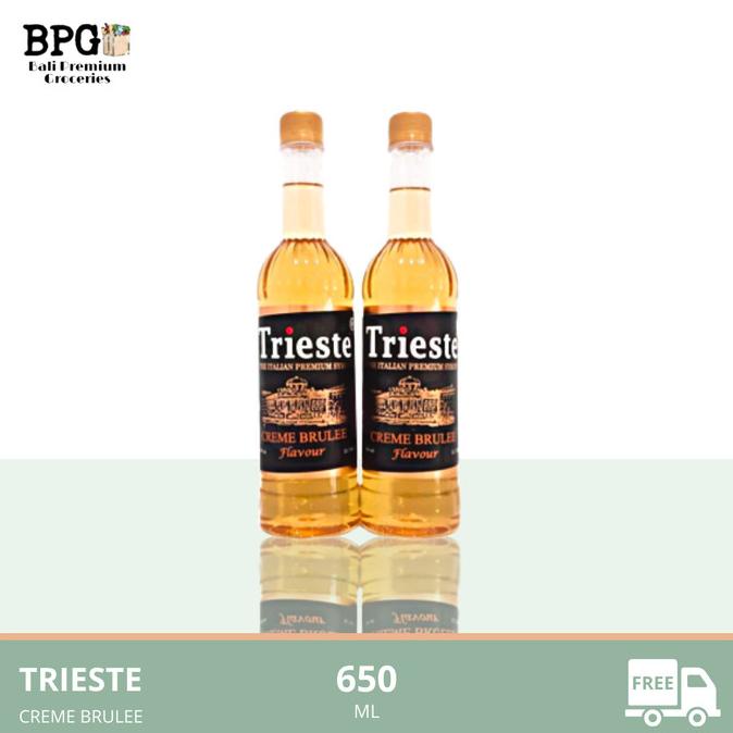 

><><><] TRIESTE SYRUP CREME BRULEE 650ML