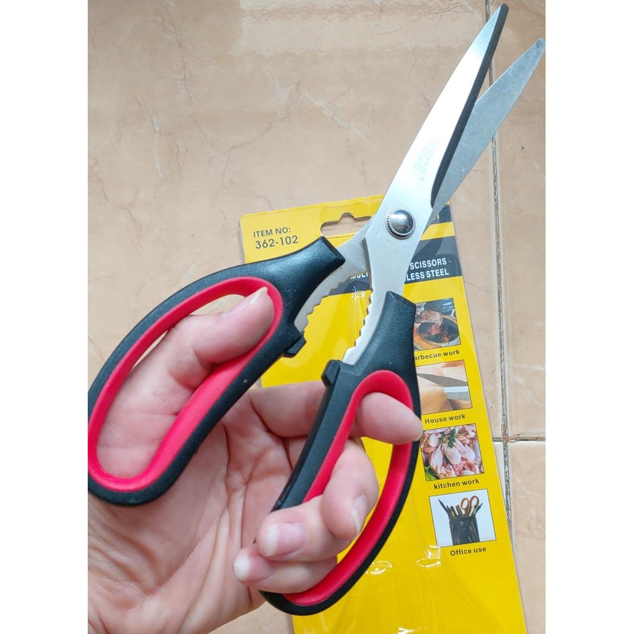 

GUNTING STENLIS Gg MERAH HITAM mULTI FUNGSI JASON (362-102)