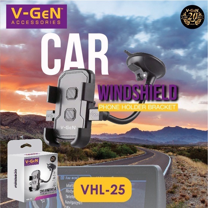 VGEN V-GeN VHL-25 Car Phone Holder HP Mobil Sunction Kaca Mobil