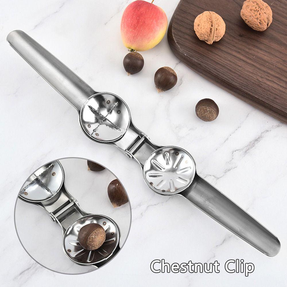 Chookyy Chestnut Clip Multifungsi Pemipil Nut Opener Pemecah Kacang Cepat