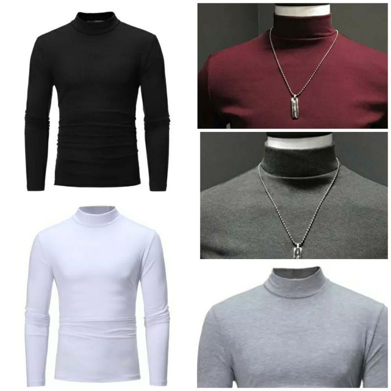 HIDAYAH OFFICIAL,TURTLE NECK PRIA/SWEATER PRIA / BAJU RAJUT PRIA / BAJU LEHER PANJANG PRIA / SWEATER