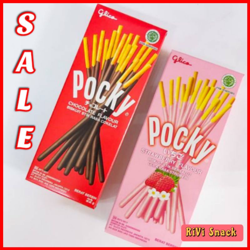 [PROMO] TERLARIS POCKY WAFER STICK GLICO POCKY COKLAT STRAWBERRY SNACK ULTAH