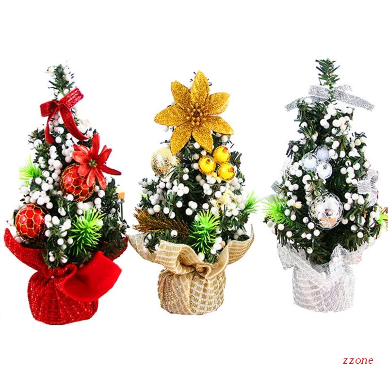 Ornamen Pohon Natal Mini Ukuran 20cm Untuk Dekorasi Meja