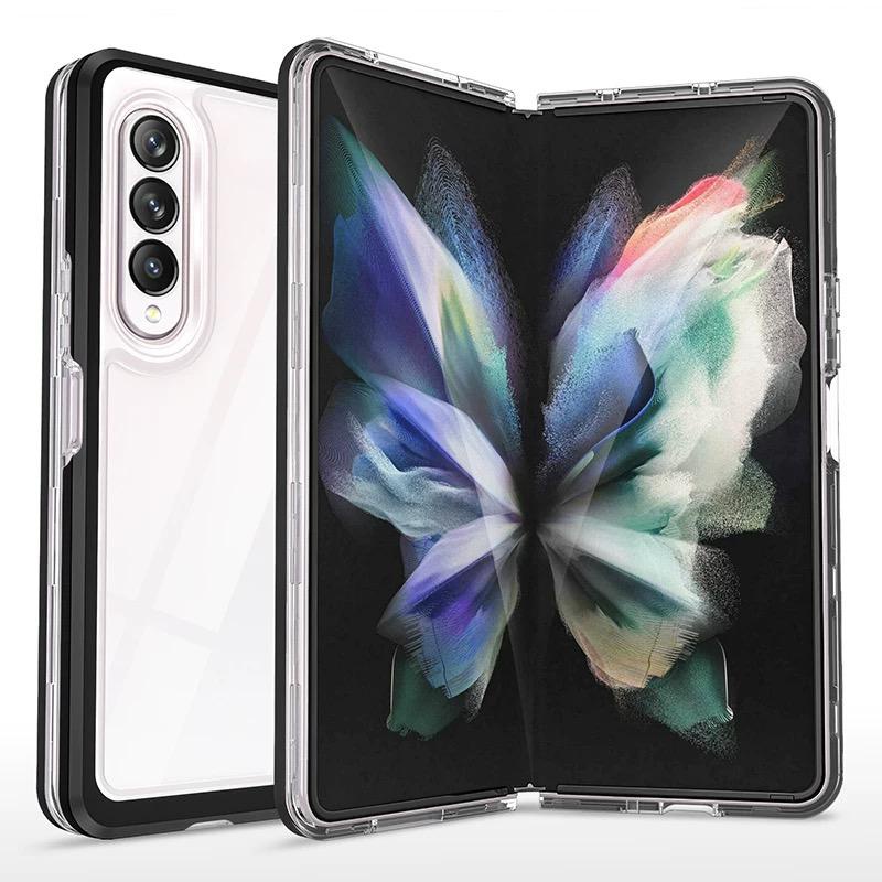 FUZE LIST SOFT CASE SAMSUNG GALAXY Z FOLD 4 FOLD 3 5G CASE BUMPER TRANSPARANT LIST ANTI SCRATCH