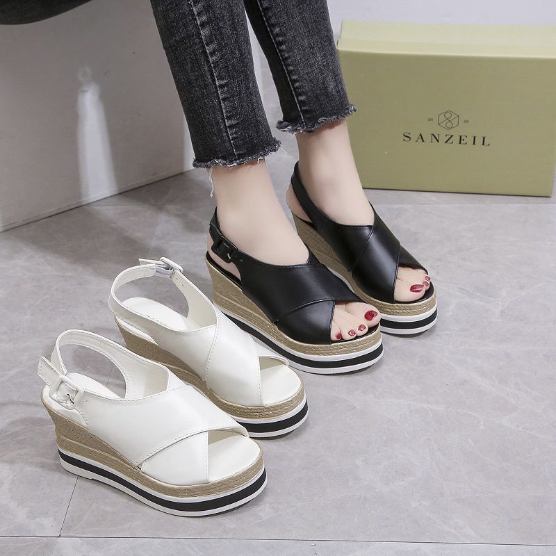 [COD] 0020 Sanzeil Wegi Wedges Sepatu Wanita Import