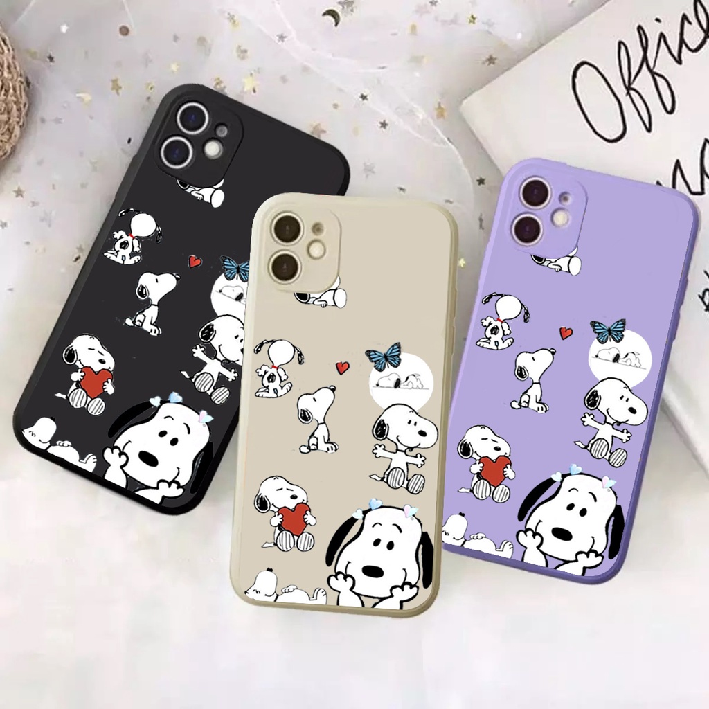 Case Iphone 6/6s6 plus/6s plus7/87 plus/8 plus Snoopy | Casing Bergambar | Case Macaroon- Case Murah
