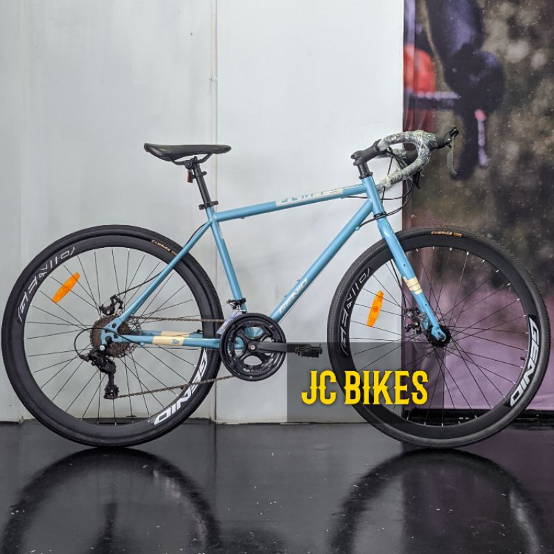 Sepeda Balap Gravel Bike Genio Scappa By United 2x8 Speed Steel