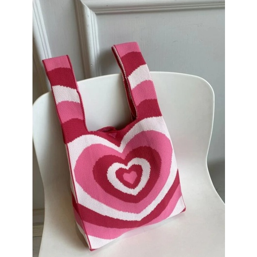 Love totebag knit/ totebag rajut